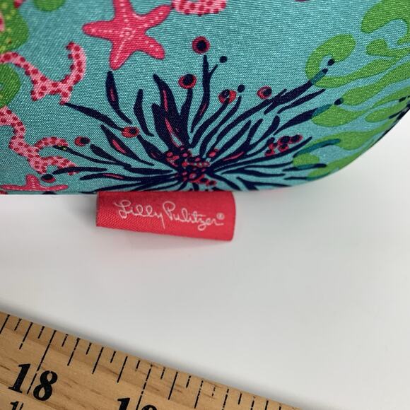 Lily Pulitzer Neoprene iPad/Netbook Sleeve Dirty Shirley Blue Coral Tablet Pouch - Picture 6 of 6